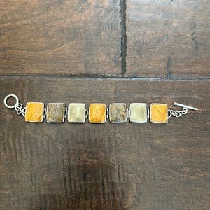 Silpada BO999 Square Stone Bracelet